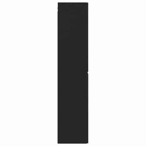 VidaXL vidaXL Wall-mounted Bathroom Cabinet Black 33 x 34.5 x 160 cm 1