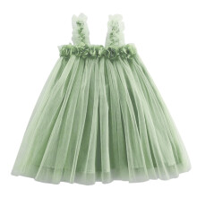 Girls Sleeveless Mesh Flower Sundress for Toddlers Ages 4-5
