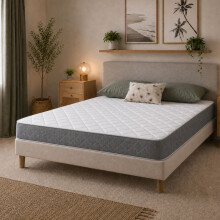 (5ft King Mattress Size Mattress - 150cm x 200cm) Essentials Jump n Tac Hybrid Mattress - 7.5" Deep, Soft Feel