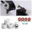 Quad Roller Skate Wheels 78A High Flexibility 4 pcs White 4