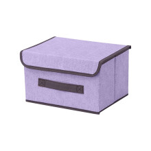 Foldable Cotton Linen Storage Box – Space-Saving