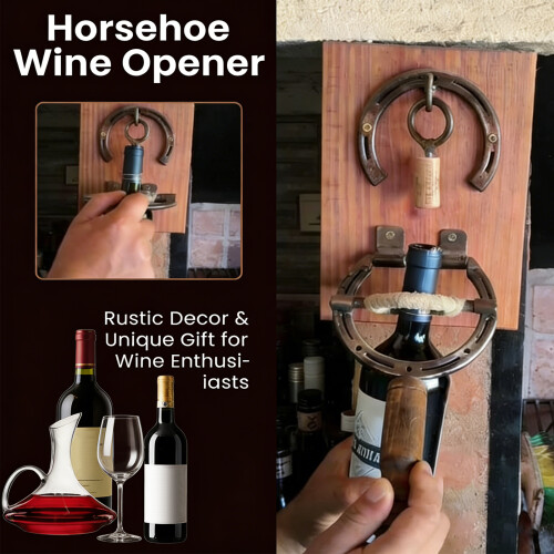 Ouvre-bouteille de vin mural, cadeau de Bar Unique, avec-2 1