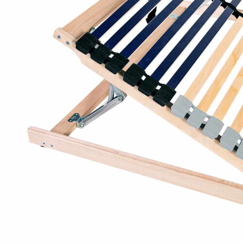 VidaXL vidaXL Slatted Bed Base Manual Brown 140 x 190 cm Solid Beech Wood 1