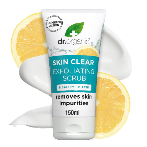 Dr Organic Skin Clear Exfoliating Scrub 150ml 1