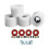 Quad Roller Skate Wheels 78A High Flexibility 4 pcs White 2