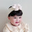 Children's Flower Headband with False Bangs Black 6