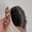Children's Flower Headband with False Bangs Black 7