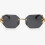 Unisex Χρυσά Γυαλιά Ηλίου Leopard Head Rimless, Ελαφριά Μοντέρνα Γυαλιά Ηλίου για Άνδ 2