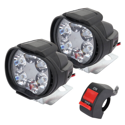 LED Motorcycle Headlight Waterproof 6-Round 10W