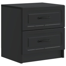 vidaXL Bedside Cabinet Black 43 x 34.5 x 44.5 cm Engineered Wood