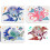 Astronaut Ocean Creatures Stencil Set 11.7 x 8.3 Inch 3 1