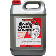 Brake & Clutch Cleaner Removes Oil, Grease, Dust Polyguard 5L 5 Litre
