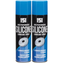 2x Silicone Lubricant Spray High Performance Eliminates Squeaking Sticking 200ML