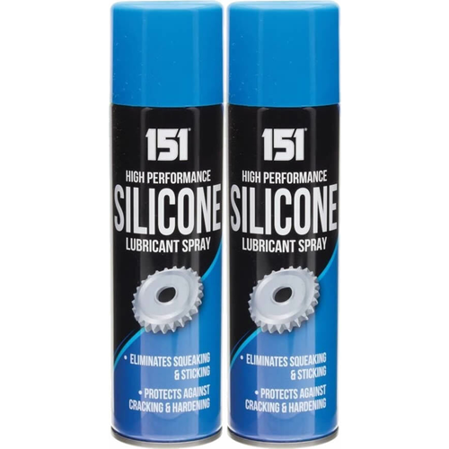 2x Silicone Lubricant Spray High Performance Eliminates Squeaking Sticking 200ML