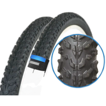 Pair of 27.5 x 2.10 Mountain MTB ATB Bike Cycle Tyres 27.5" Inch Anti Puncture
