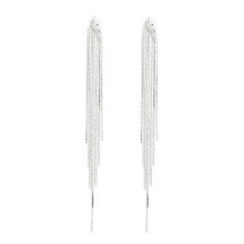 Gold Long Dangle Drop Earrings for Women Punk Metal Chain