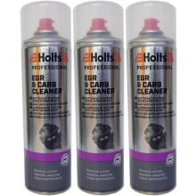 3 x Holts Valve EGR & Carburettor Cleaner Spray Air Petrol Diesel Intake 500ML
