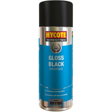 Gloss Black Lacquer Hycote Aerosol Spray Paint Auto Car Multi-Purpose 400ML