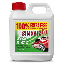 Simoniz Wash And Wax Care 1L Litre Car Shampoo Shine Cleans And Protects