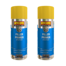 2x Hycote Filler Primer Spray Paint Fast Drying High Build Car Bike Van 400ml