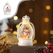 Battery Operated Christmas Lantern Light with Santa and