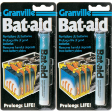2 X Granville Bat Aid Battery Care 12 Tablets Revitalises Prolongs Battery Life