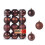 Shatterproof Christmas Ball Ornaments Brown 24 pcs 2