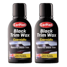 2x Carplan Black Trim Wax Cleans & Restores Black Trim 350ML