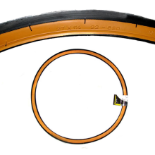 27" Inch x 1 1/4" Road Race Racing Bike Cycle Tyre Bicycle Amber Wall