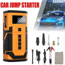 2-in-1 10000mAh Car Jump Starter With Air Compressor Pack Booster Power Bank 12V