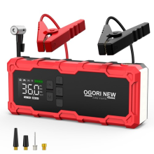 9000A Car Jump Starter With Air Compressor Pack Booster 12V Power Bank QC 3.0