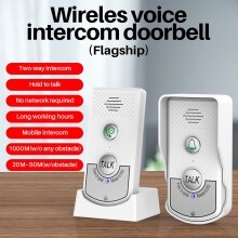 Wireless Doorbell with Voice Intercom 1000m Range