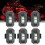 Wireless LED Strobe Light RGB 7 Colors 6 Pcs 1