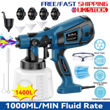 Handheld Wall Fence Paint Sprayer Electric Spray Gun Paint Fence Airless HVLP UK