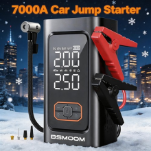 7000A Car Jump Starter With Air Compressor Pack Booster 12V Power Bank