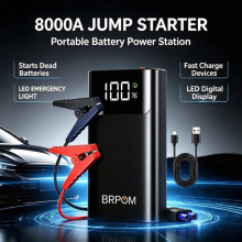 8000A Car Jump Starter Auto Battery Booster LED Power Bank Pack USB Fast Charger