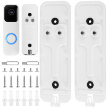 Anti-Theft Doorbell Mount Backplate Set Plastic 2 Pcs
