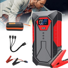 Jump Starter Power Pack LED Car Battery Booster Power Bank Battery + Carry Case