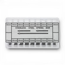 Stainless Steel Watch Spring Bars 360 pcs 6-25mm