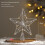 Christmas Tree Top Star Decoration Handcrafted Gold Cotton 2