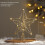 Christmas Tree Top Star Decoration Handcrafted Gold Cotton 5