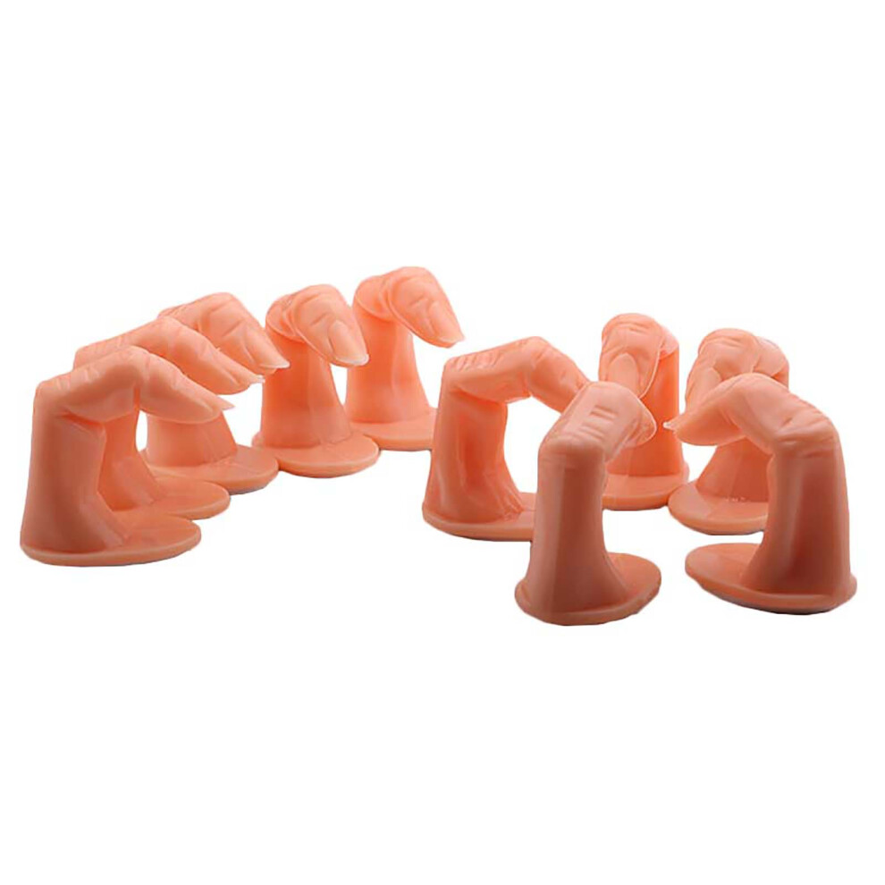 Dachuang Beauty 10Pcs Fake Fingers For Nail Art Practice