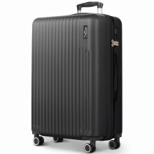 LUGG 32inch Vacay Suitcase 86x31x58cm Durable ABS Luggage with TSA Lock, Airline Compatible, Spinner Wheels, Black