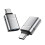 2er-Pack USB 3.0 auf Typ-C Adapter mit elegantem Silber-Finish 1