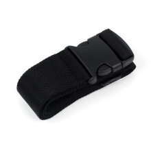 Regulowany pasek do bagażu z klamrą - 2 sztuki Black