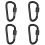 D-formad karabinhake (4-pack) 1