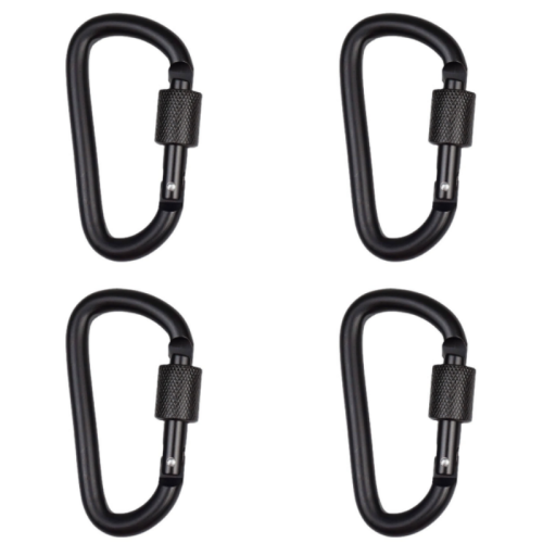 D-formad karabinhake (4-pack)