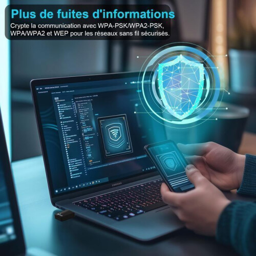Προσαρμογέας Wi-Fi USB υψηλής ισχύος για υπολογιστή, διπλής ζώνης 5GHz και 2.4GHz, So 1