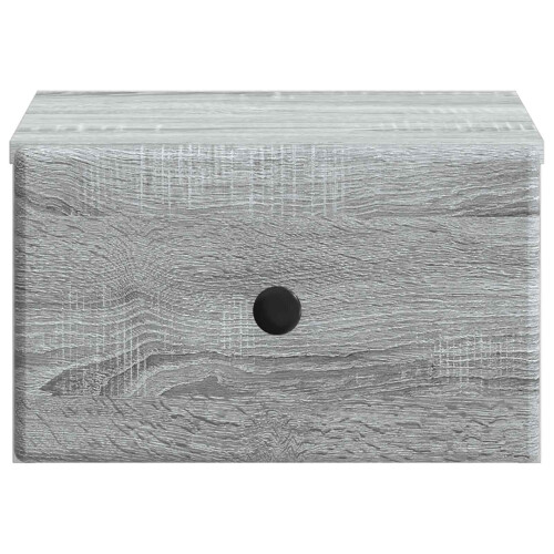 VidaXL vidaXL Wall-Mounted Bedside Cabinet 2 pcs Grey Sonoma Engineered Wood 1