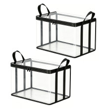 Durable PVC Clear Storage Container Big Capacity For-large 2pcs